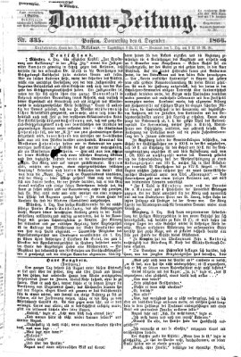 Donau-Zeitung Donnerstag 6. Dezember 1866