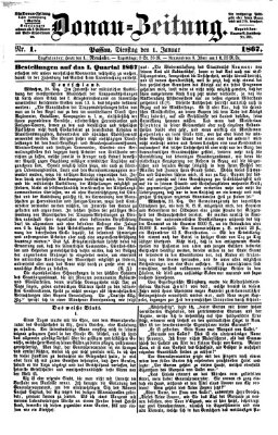 Donau-Zeitung Dienstag 1. Januar 1867