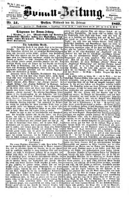 Donau-Zeitung Mittwoch 20. Februar 1867