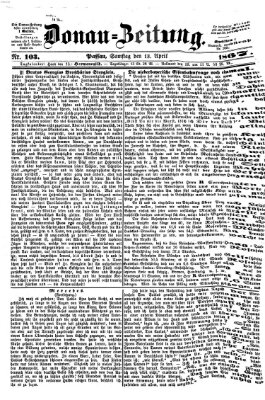 Donau-Zeitung Samstag 13. April 1867