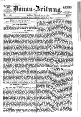 Donau-Zeitung Mittwoch 1. Mai 1867