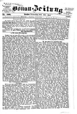 Donau-Zeitung Donnerstag 20. Juni 1867