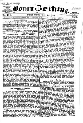 Donau-Zeitung Montag 24. Juni 1867