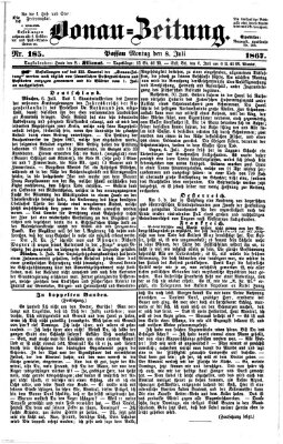 Donau-Zeitung Montag 8. Juli 1867
