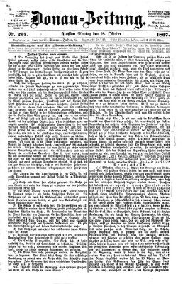 Donau-Zeitung Montag 28. Oktober 1867