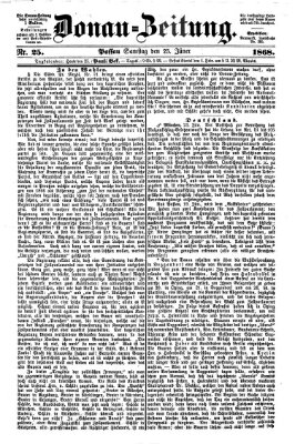 Donau-Zeitung Samstag 25. Januar 1868