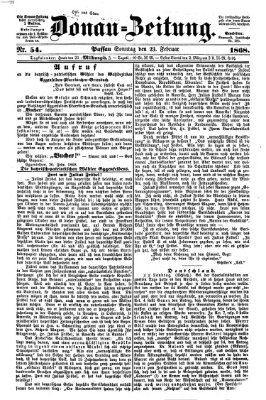 Donau-Zeitung Sonntag 23. Februar 1868