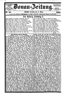 Donau-Zeitung Dienstag 3. März 1868