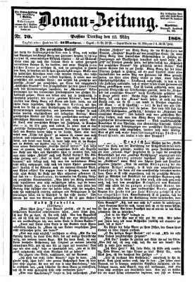 Donau-Zeitung Dienstag 10. März 1868