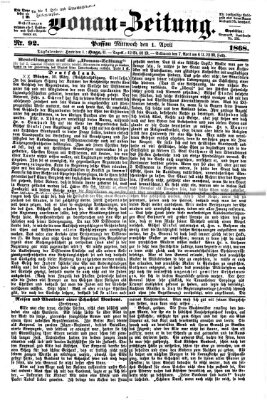 Donau-Zeitung Mittwoch 1. April 1868