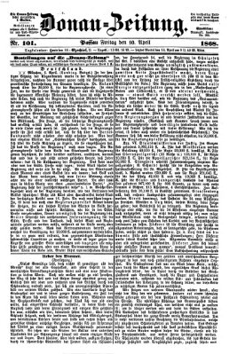 Donau-Zeitung Freitag 10. April 1868