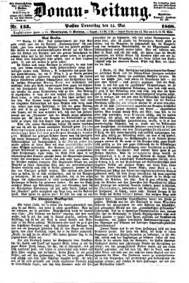 Donau-Zeitung Donnerstag 14. Mai 1868