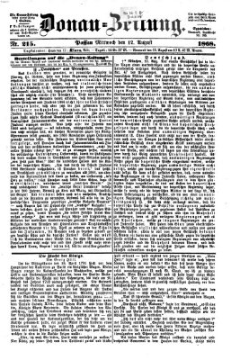 Donau-Zeitung Mittwoch 12. August 1868