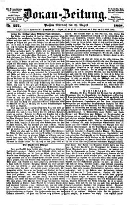 Donau-Zeitung Mittwoch 26. August 1868