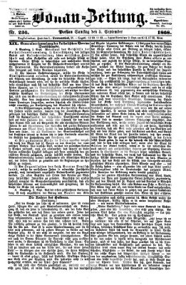 Donau-Zeitung Samstag 5. September 1868