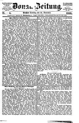 Donau-Zeitung Samstag 28. November 1868