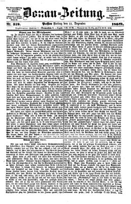 Donau-Zeitung Freitag 11. Dezember 1868