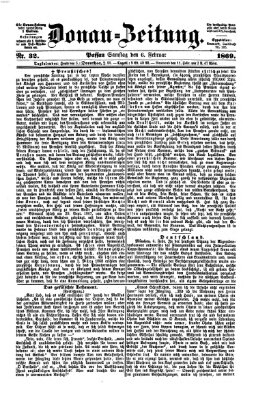 Donau-Zeitung Samstag 6. Februar 1869