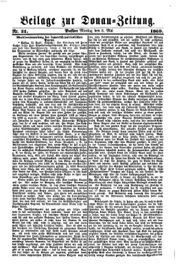 Donau-Zeitung Montag 3. Mai 1869
