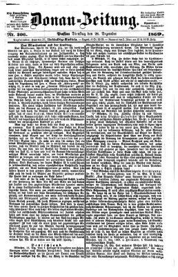 Donau-Zeitung Dienstag 28. Dezember 1869