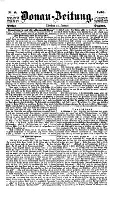 Donau-Zeitung Dienstag 11. Januar 1870