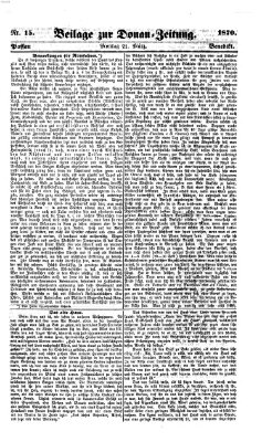 Donau-Zeitung Montag 21. März 1870