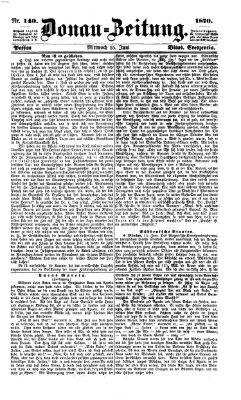 Donau-Zeitung Mittwoch 15. Juni 1870