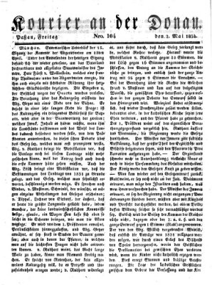 Kourier an der Donau (Donau-Zeitung) Freitag 2. Mai 1834
