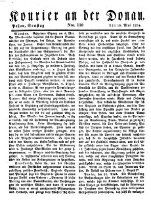 Kourier an der Donau (Donau-Zeitung) Samstag 10. Mai 1834