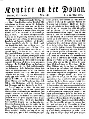 Kourier an der Donau (Donau-Zeitung) Mittwoch 21. Mai 1834