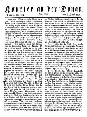 Kourier an der Donau (Donau-Zeitung) Freitag 6. Juni 1834
