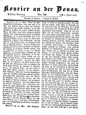Kourier an der Donau (Donau-Zeitung) Montag 1. Juni 1835