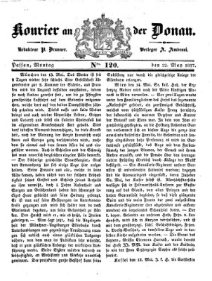 Kourier an der Donau (Donau-Zeitung) Montag 22. Mai 1837