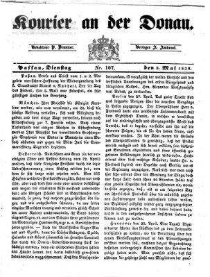 Kourier an der Donau (Donau-Zeitung) Dienstag 8. Mai 1838