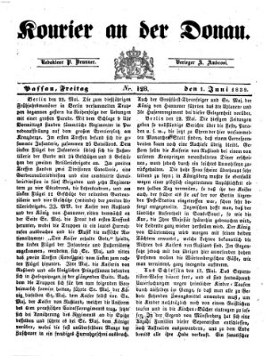 Kourier an der Donau (Donau-Zeitung) Freitag 1. Juni 1838