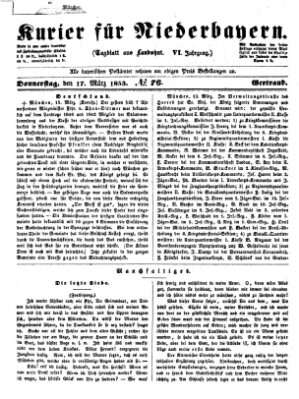 Kurier für Niederbayern Donnerstag 17. März 1853