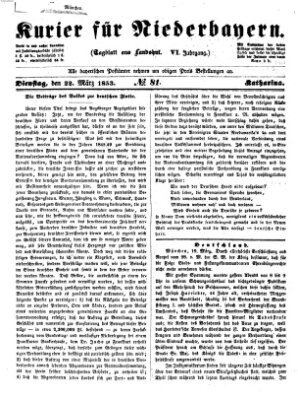 Kurier für Niederbayern Dienstag 22. März 1853