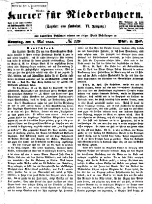 Kurier für Niederbayern Sonntag 1. Mai 1853