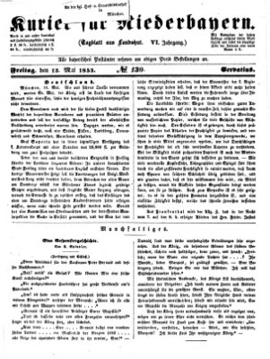 Kurier für Niederbayern Freitag 13. Mai 1853