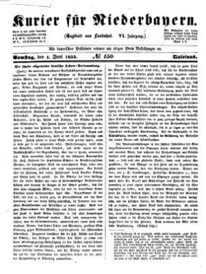 Kurier für Niederbayern Samstag 4. Juni 1853