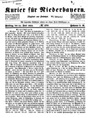 Kurier für Niederbayern Freitag 24. Juni 1853