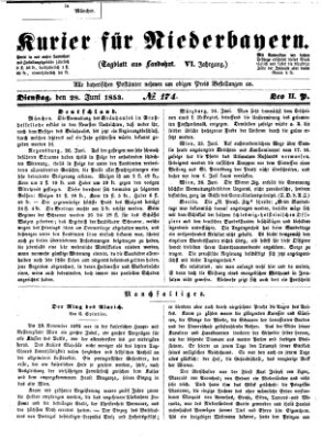 Kurier für Niederbayern Dienstag 28. Juni 1853