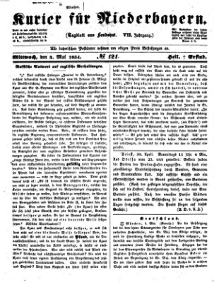 Kurier für Niederbayern Mittwoch 3. Mai 1854