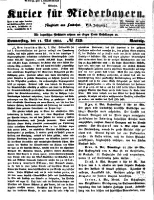 Kurier für Niederbayern Donnerstag 11. Mai 1854