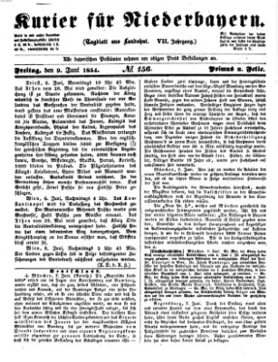 Kurier für Niederbayern Freitag 9. Juni 1854