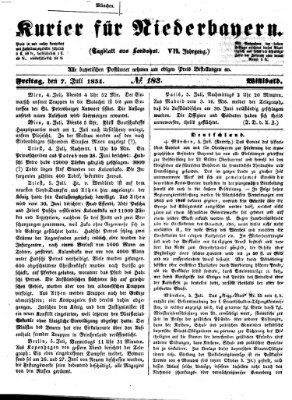 Kurier für Niederbayern Freitag 7. Juli 1854
