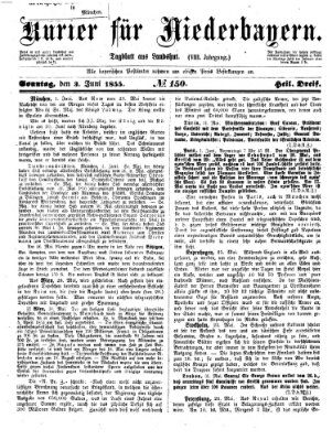Kurier für Niederbayern Sonntag 3. Juni 1855