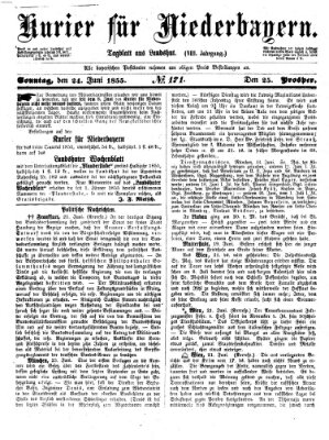Kurier für Niederbayern Sonntag 24. Juni 1855