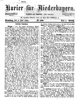 Kurier für Niederbayern Dienstag 3. Juli 1855