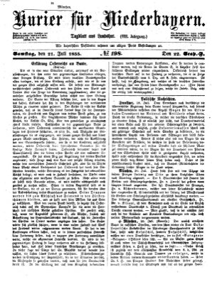 Kurier für Niederbayern Samstag 21. Juli 1855